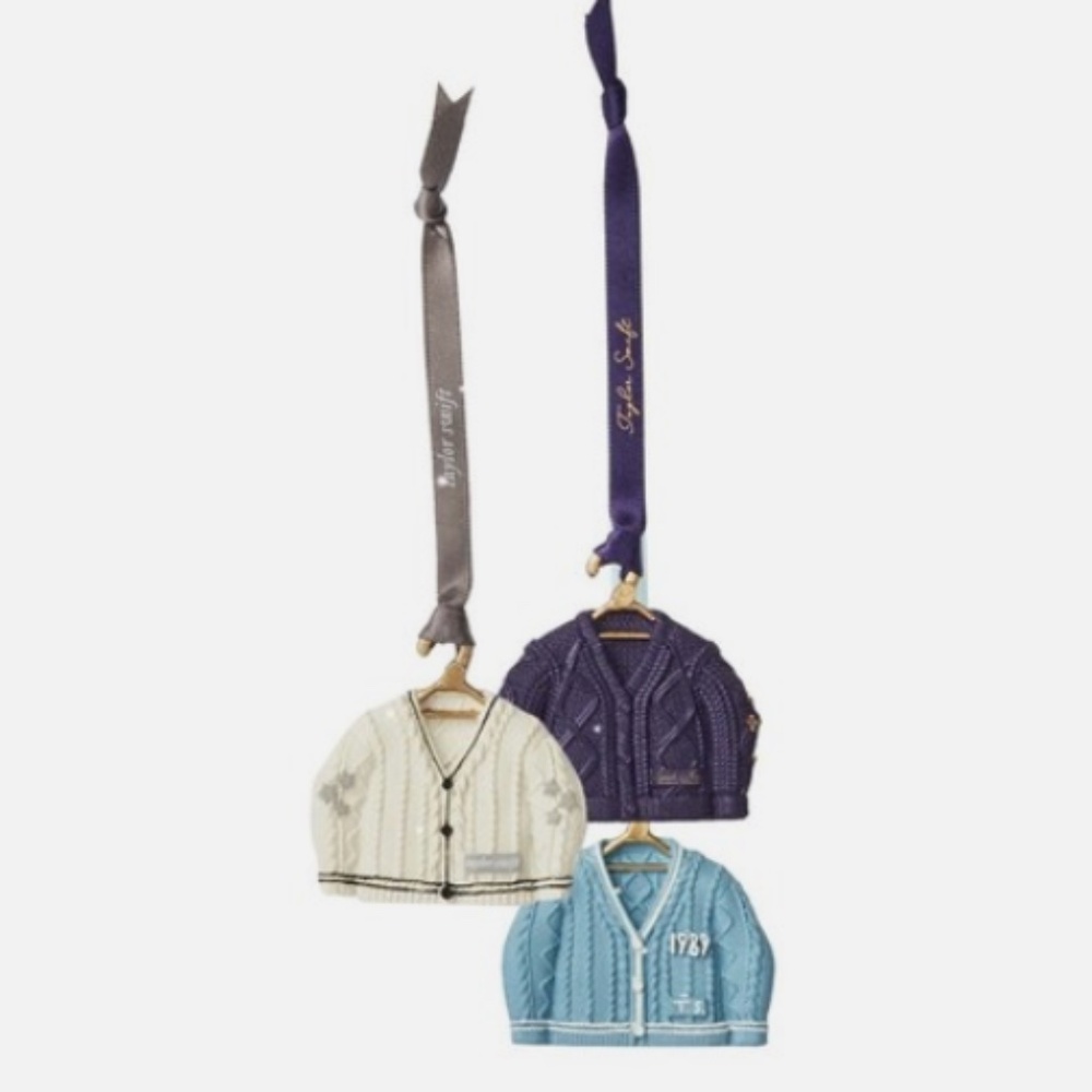 Taylor Swift Mini Cardigan Ornament Set - NEW